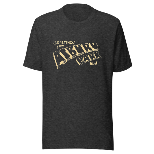 Greetings From Asbury Park - ASBURY PARK - Unisex t-shirt Dark Grey Heather
