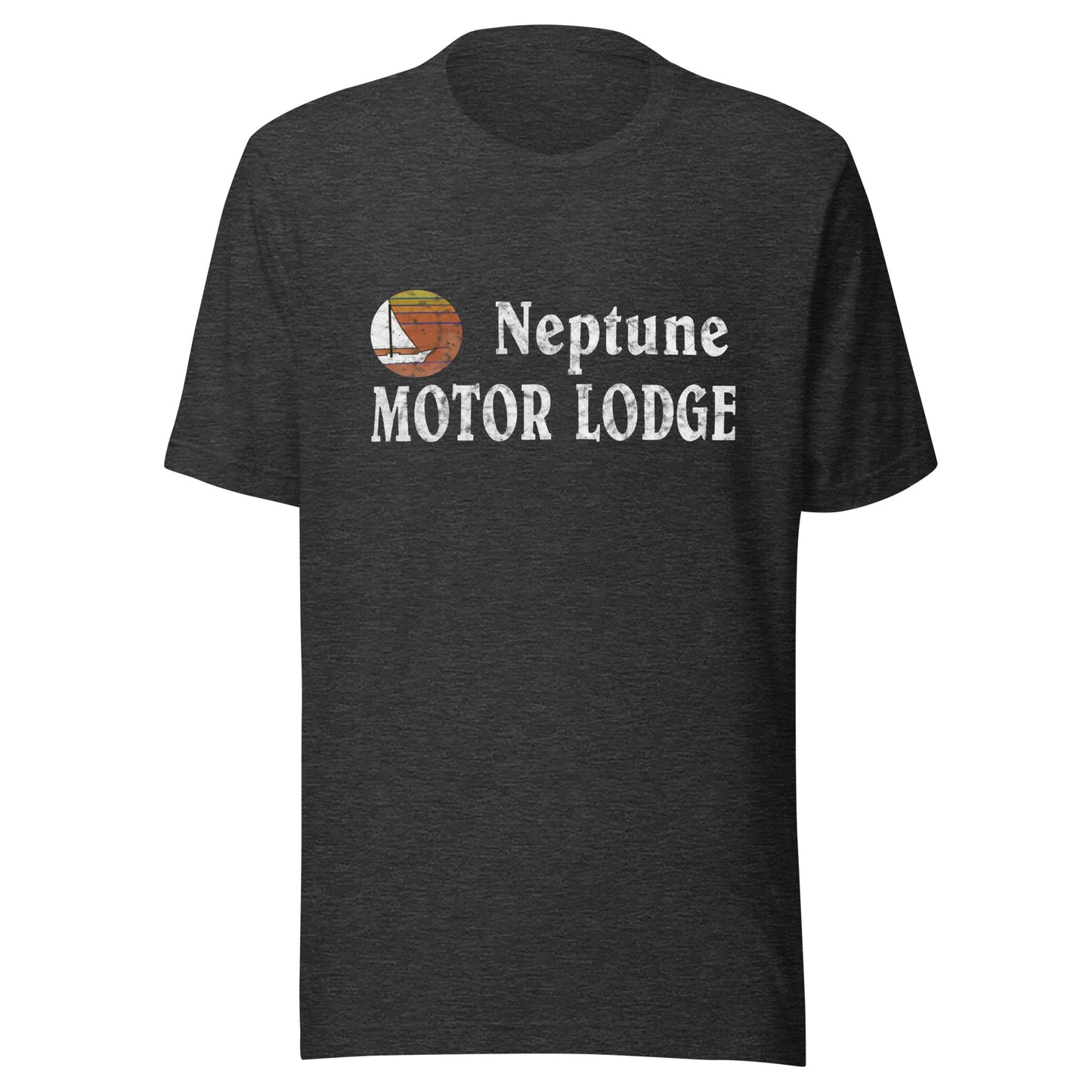 Neptune Motor Lodge - NEPTUNE - Unisex t-shirt Dark Grey Heather