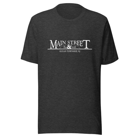 Main Street Bar & Grill - OCEAN - Unisex t-shirt Dark Grey Heather