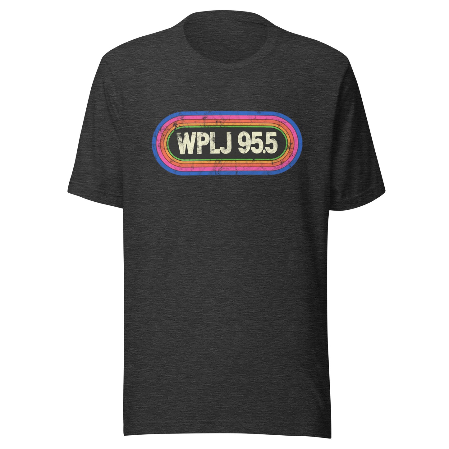 WPLJ 95.5 - NEW JERSEY / NEW YORK / CONNECTICUT - Unisex t-shirt Dark Grey Heather