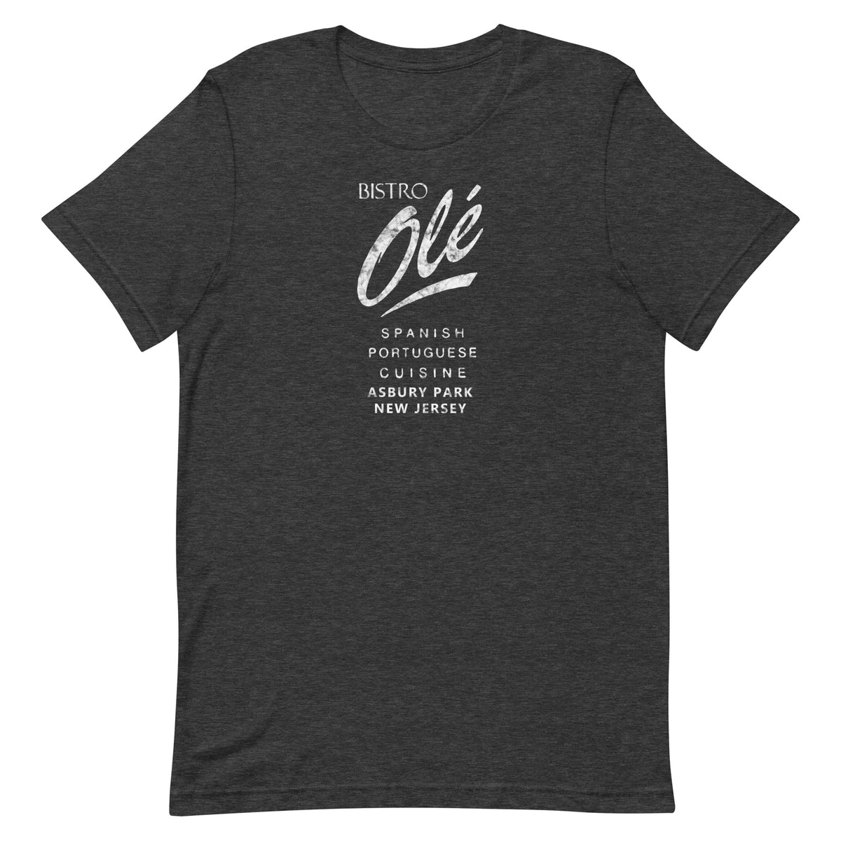 Bistro Ole - ASBURY PARK - Unisex t-shirt Dark Grey Heather