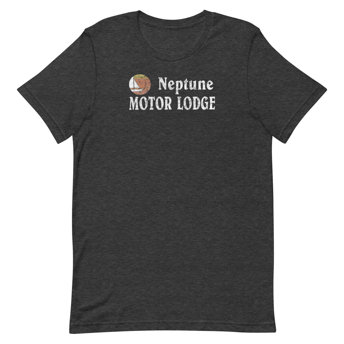 Neptune Motor Lodge - NEPTUNE - Unisex t-shirt Dark Grey Heather