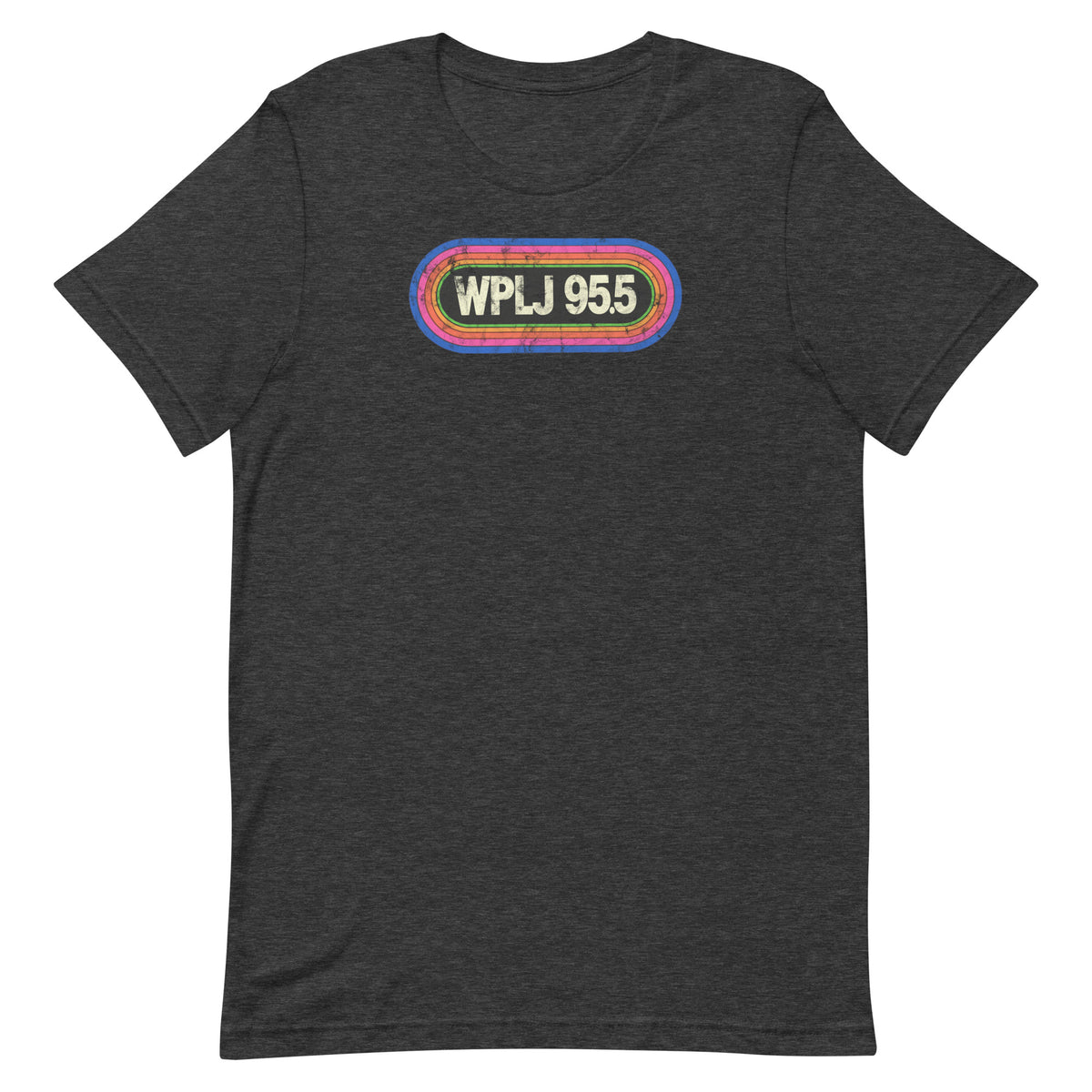 WPLJ 95.5 - NEW JERSEY / NEW YORK / CONNECTICUT - Unisex t-shirt Dark Grey Heather