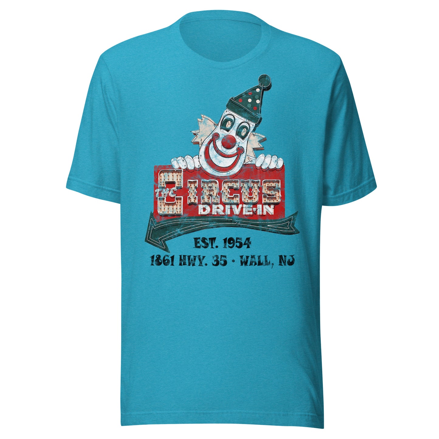 The Circus Drive-In - WALL - Short sleeve t-shirt Heather Aqua