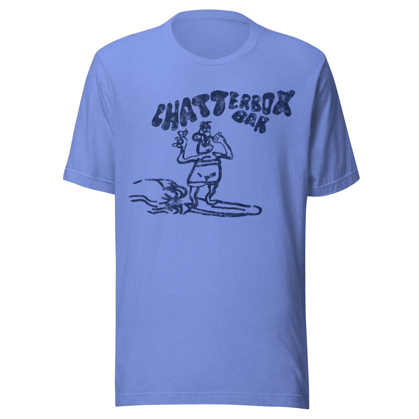 The Original Chatterbox Bar - SEASIDE HEIGHTS - Unisex t-shirt Heather Columbia Blue