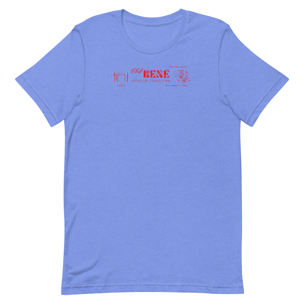 Club Bené - SOUTH AMBOY - Unisex t-shirt Heather Columbia Blue