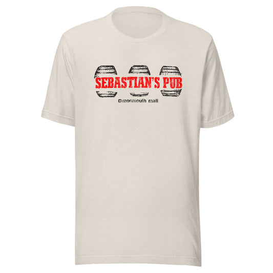 Sebastian's Pub - MONMOUTH MALL / EATONTOWN - Unisex t-shirt Heather Dust