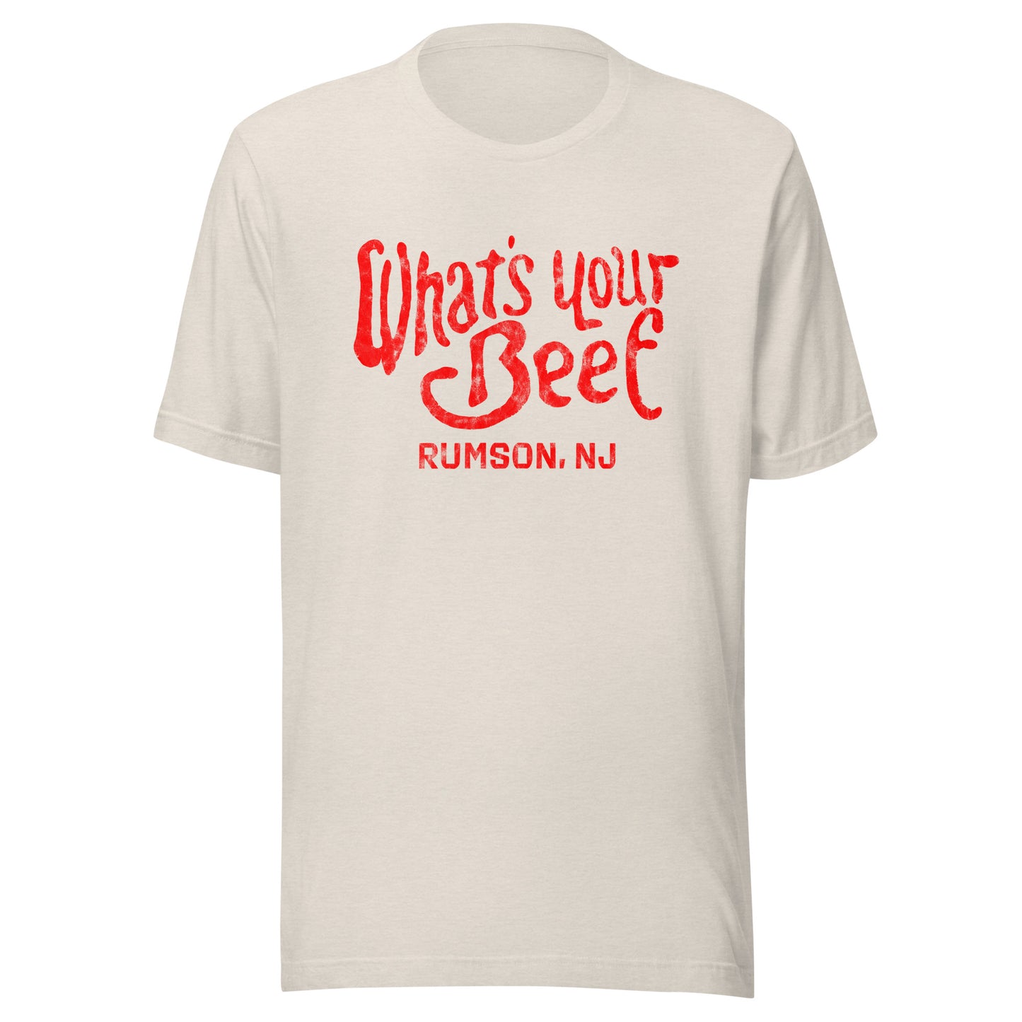What's Your Beef - RUMSON - Unisex t-shirt Heather Dust