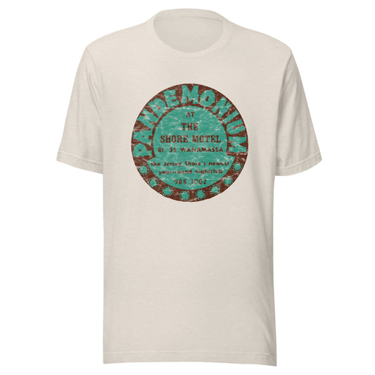 Pandemonium (at the Shore Motel) - WANAMASSA - Unisex t-shirt Heather Dust