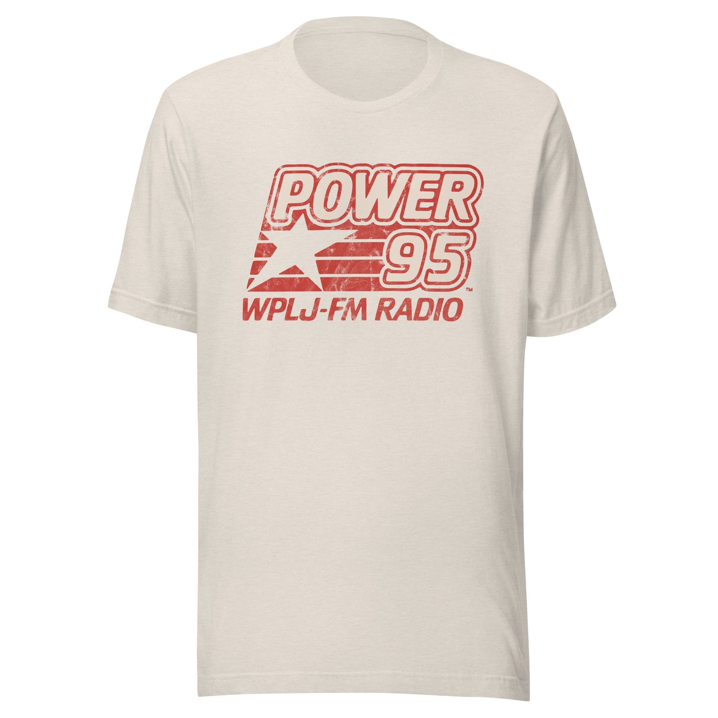 Power 95 WPLJ-FM - NEW JERSEY / NEW YORK / CONNECTICUT - Unisex t-shirt Heather Dust