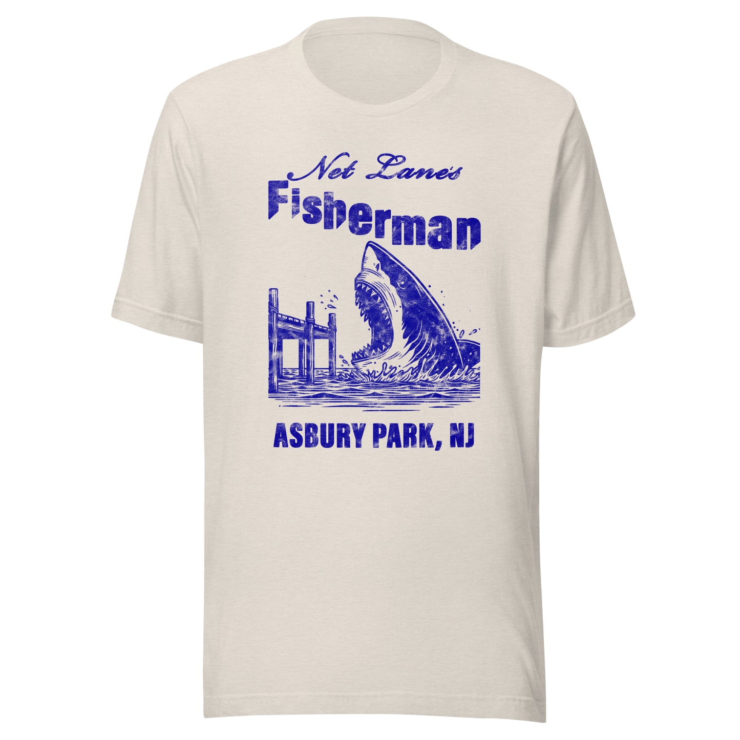 Net Lane's Fisherman - ASBURY PARK - Unisex t-shirt Heather Dust