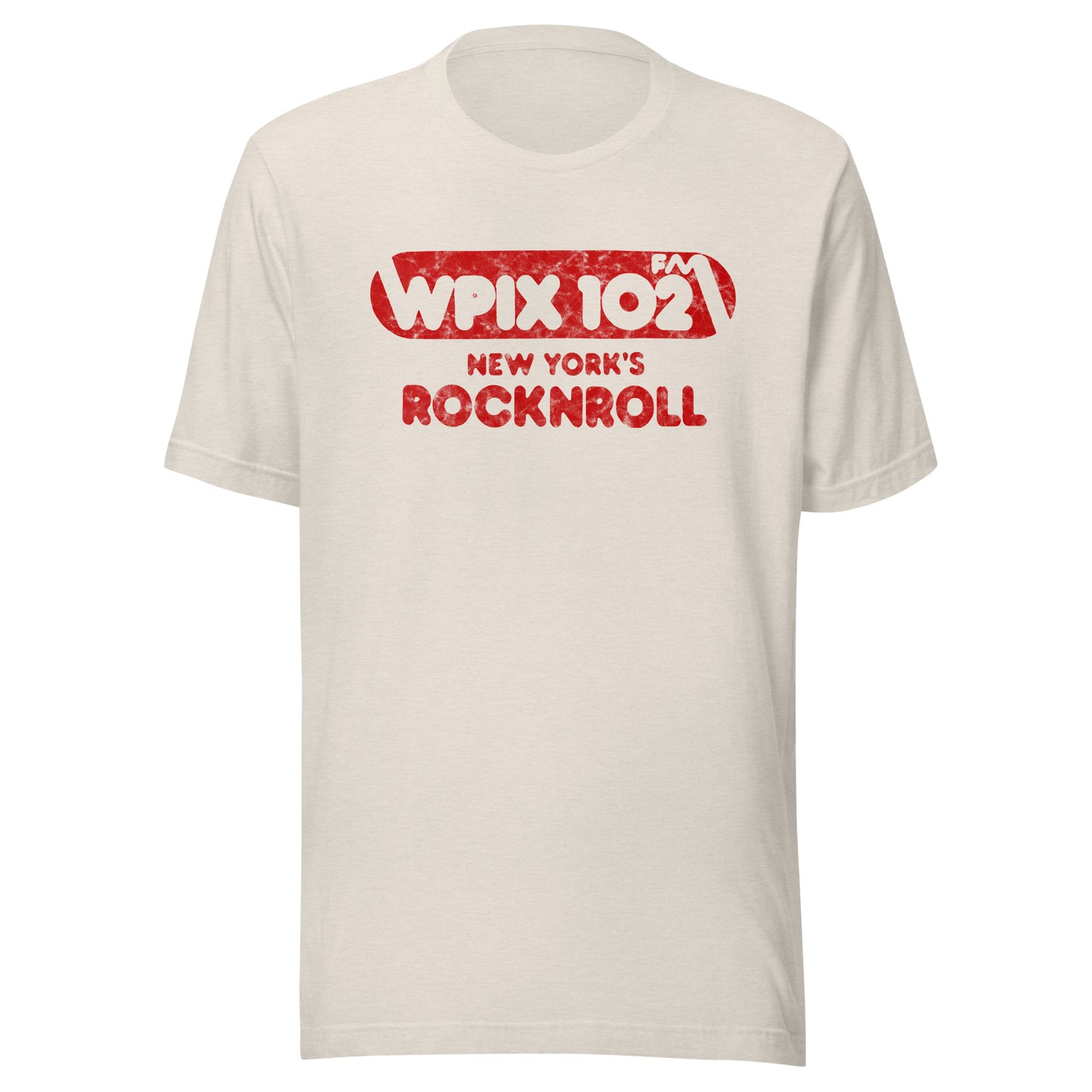 WPIX 102 FM - NEW YORK - Unisex t-shirt Heather Dust