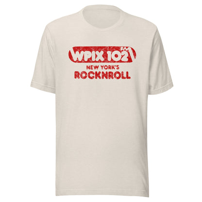 WPIX 102 FM - NEW YORK - Unisex t-shirt Heather Dust