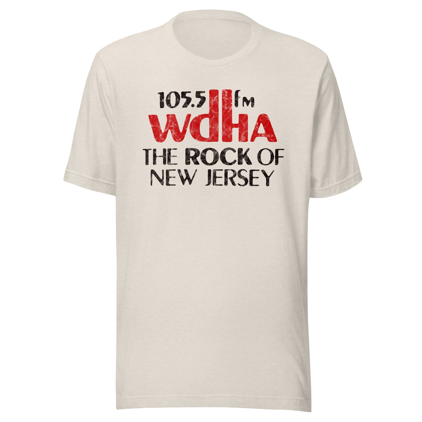 WDHA 105.5 FM - NEW YORK / NEW JERSEY - Unisex t-shirt Heather Dust