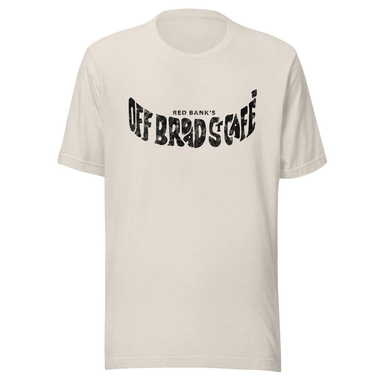 Off Broad St. Cafe - RED BANK - Unisex t-shirt Heather Dust
