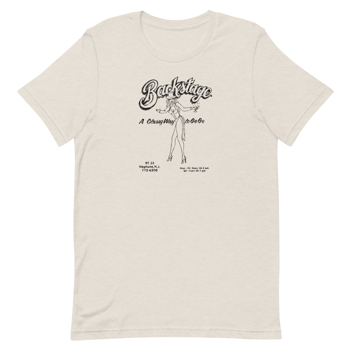 Backstage Go-Go Club - NEPTUNE - Unisex t-shirt Heather Dust