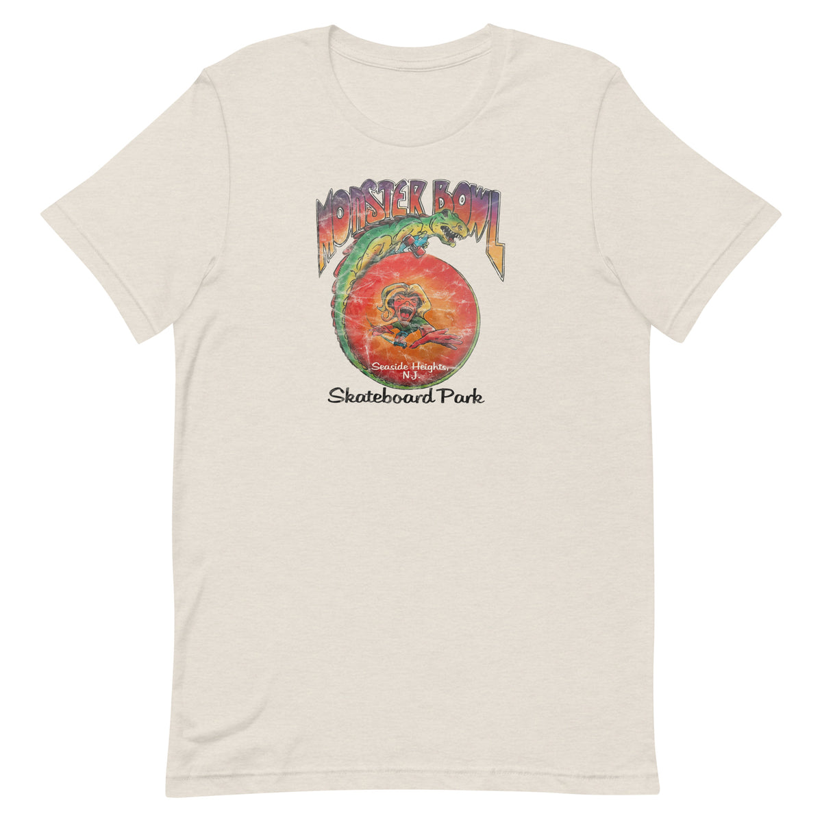 Monster Bowl Skateboard Park - SEASIDE HEIGHTS - Unisex t-shirt