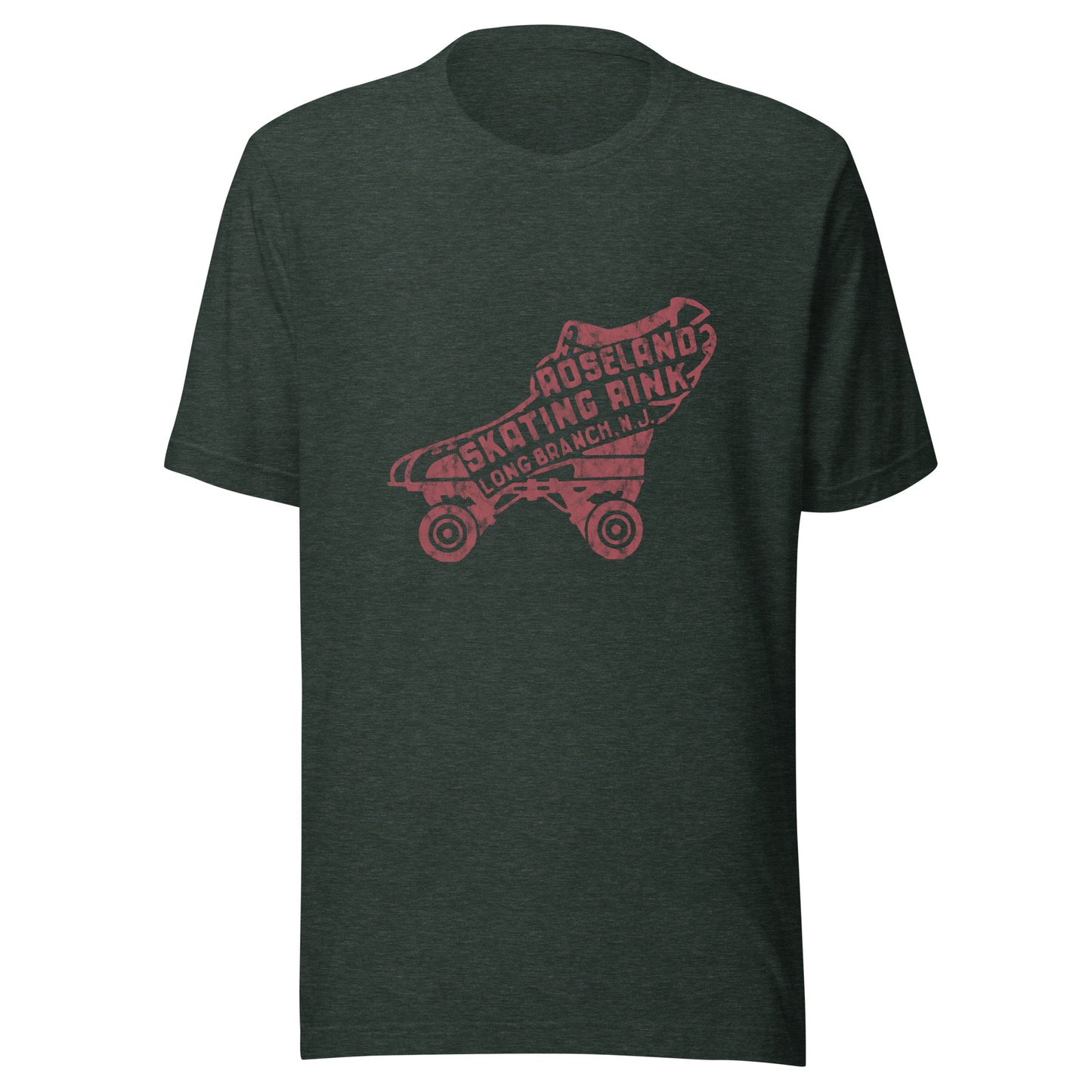 Roseland Skating Rink - LONG BRANCH - Unisex t-shirt Heather Forest