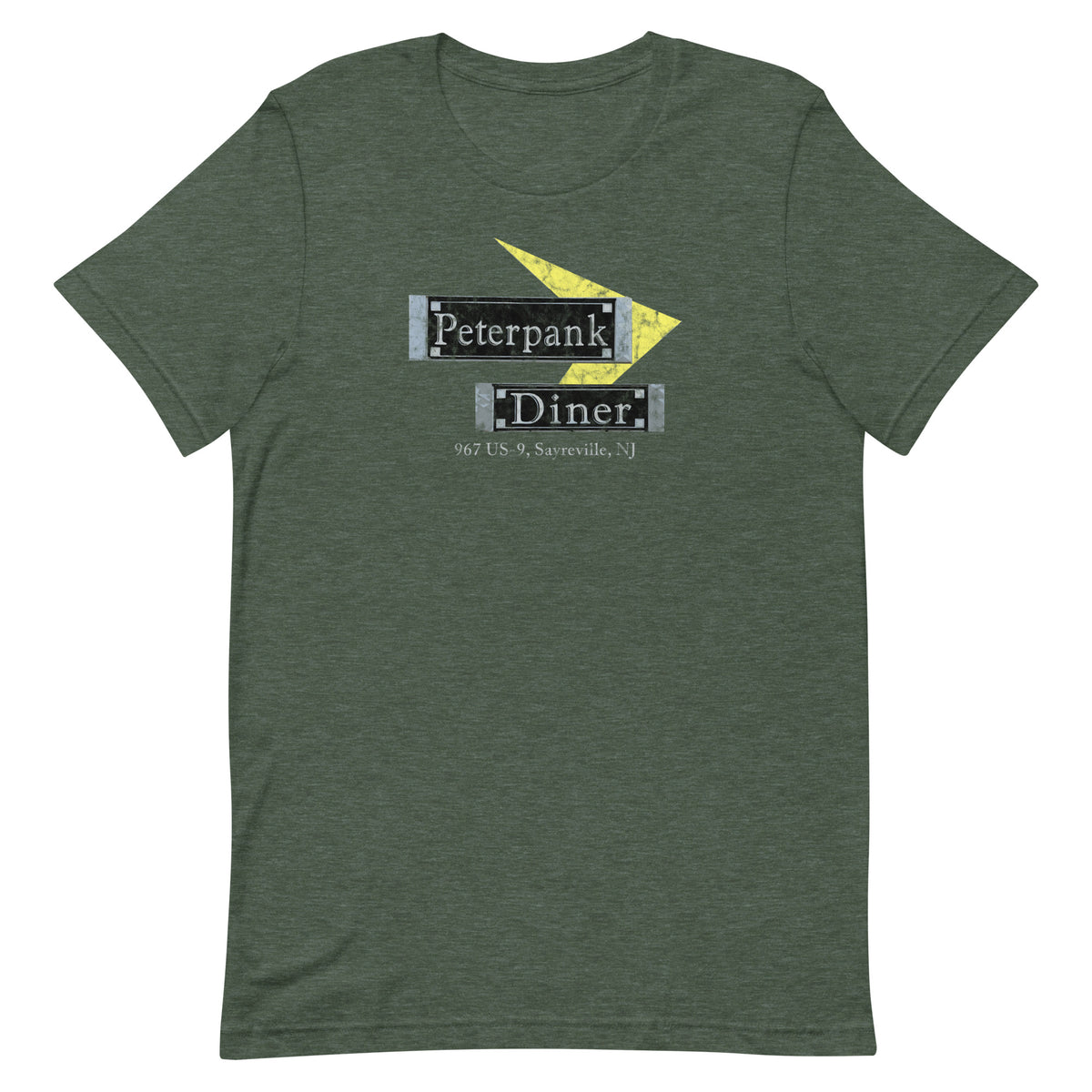 Peter Pank Diner - SAYREVILLE - Unisex t-shirt Heather Forest