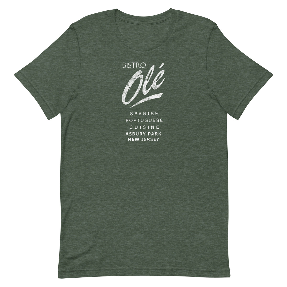 Bistro Ole - ASBURY PARK - Unisex t-shirt Heather Forest