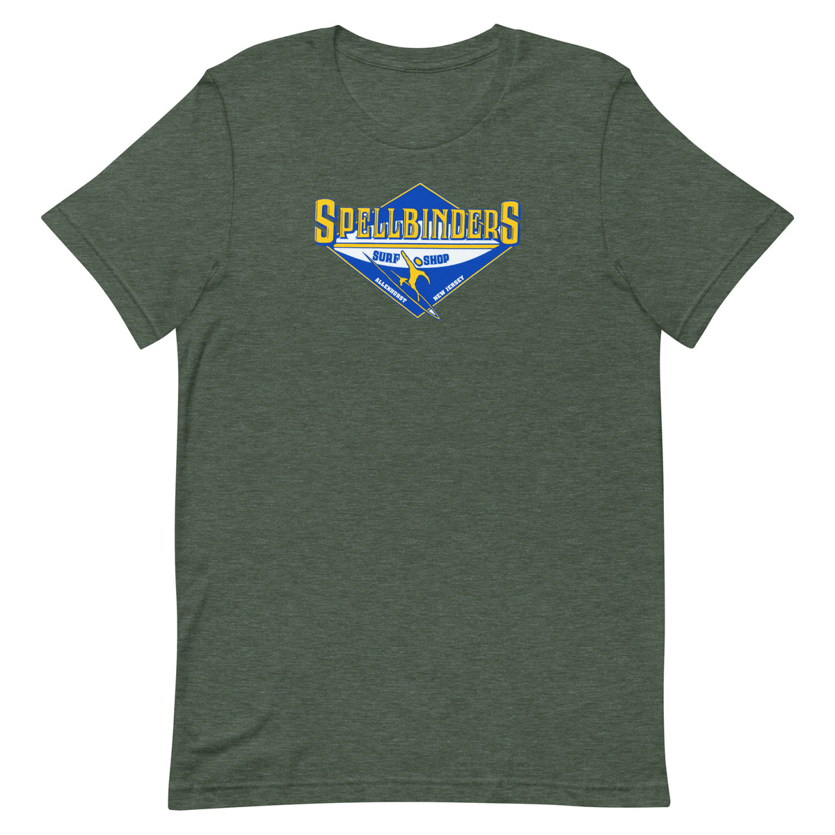 Spellbinder's Surf & Snow - ALLENHURST - Unisex t-shirt Heather Forest