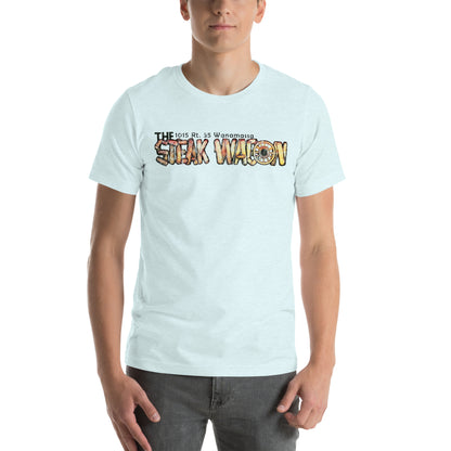The Steak Wagon - WANAMASSA - Unisex t-shirt Heather Ice Blue