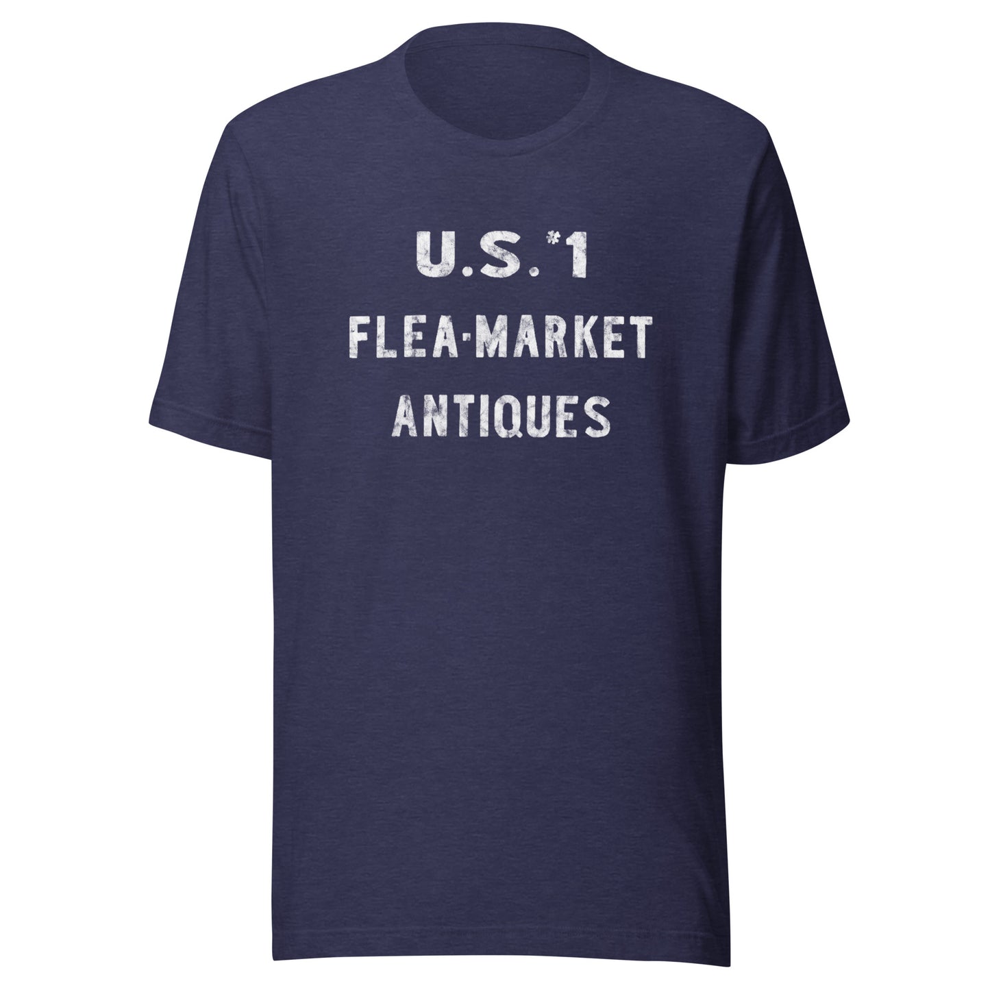 U.S. #1 Flea Market - NEW BRUNSWICK - Unisex t-shirt Heather Midnight Navy