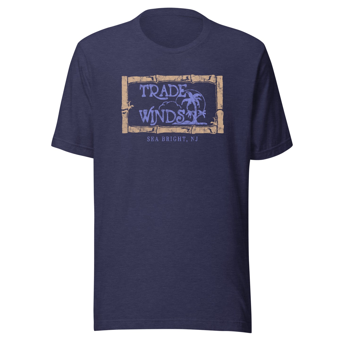 Tradewinds Night Club - SEA BRIGHT - Unisex t-shirt Heather Midnight Navy