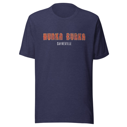 HUNKA BUNKA - SAYREVILLE - Short sleeve t-shirt Heather Midnight Navy