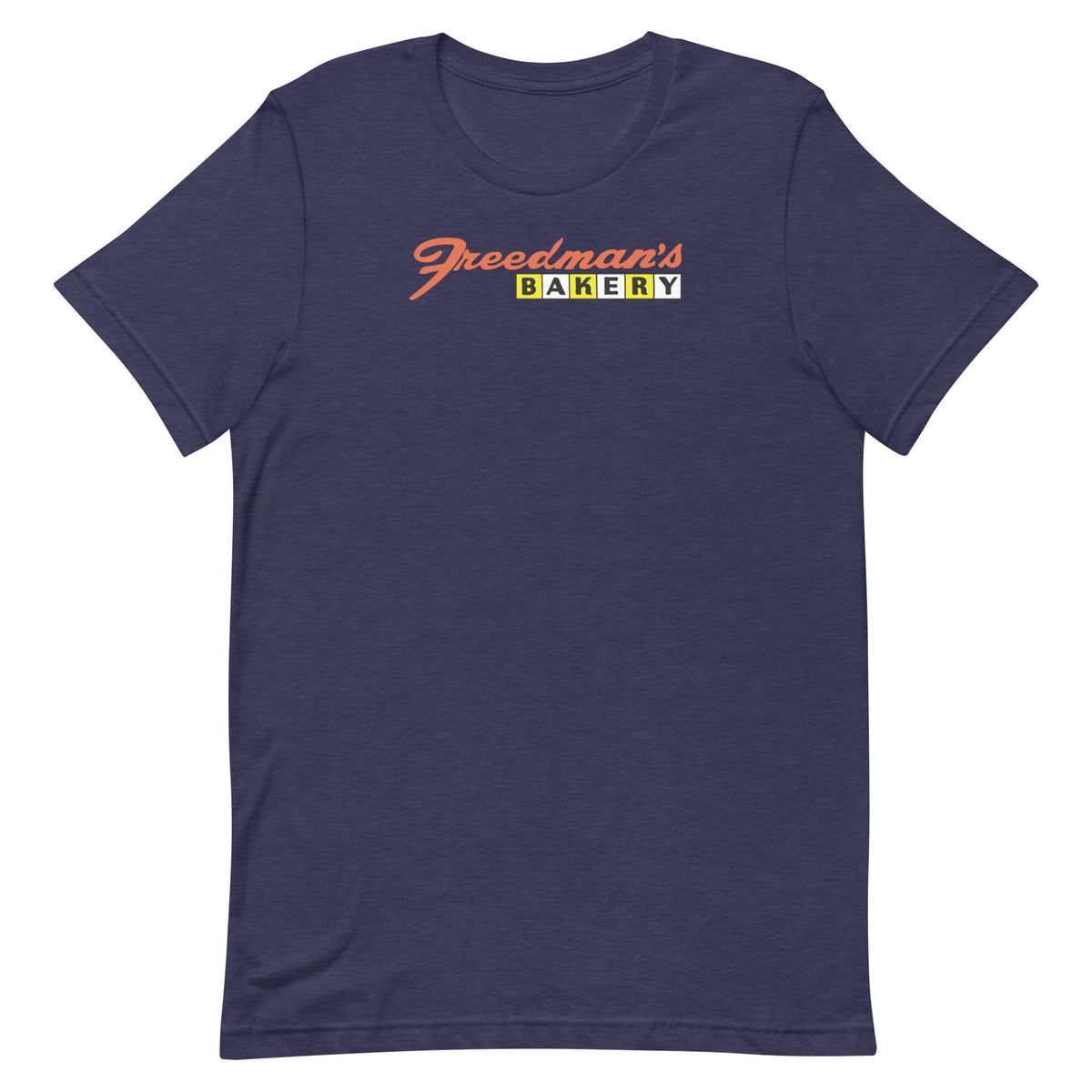 Freedman's Bakery - MULTIPLE LOCATIONS - Unisex t-shirt Heather Midnight Navy