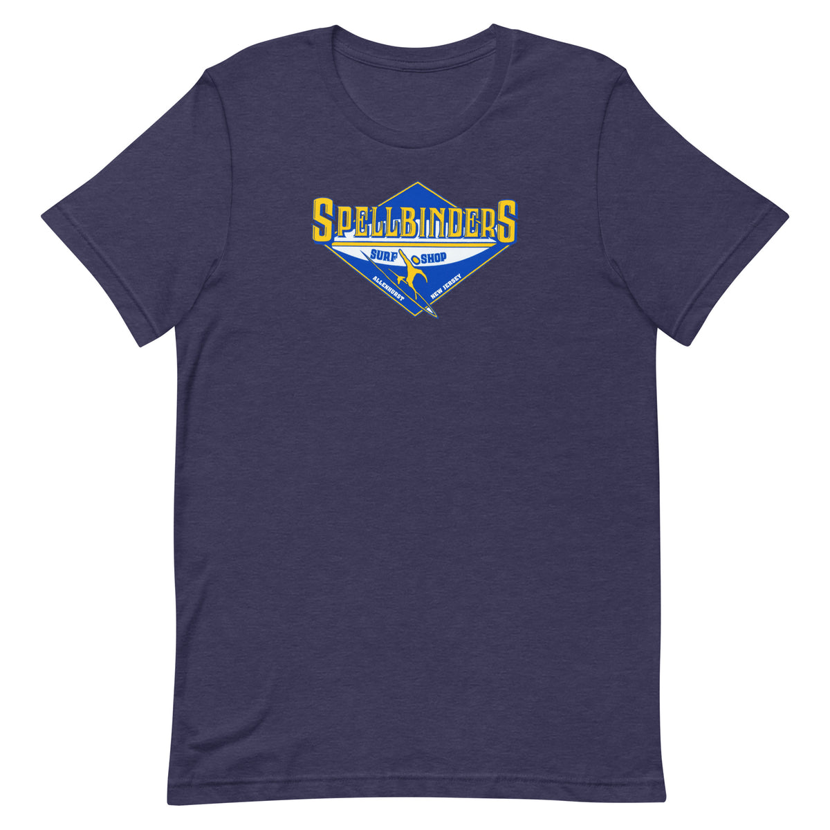 Spellbinder's Surf & Snow - ALLENHURST - Unisex t-shirt Heather Midnight Navy