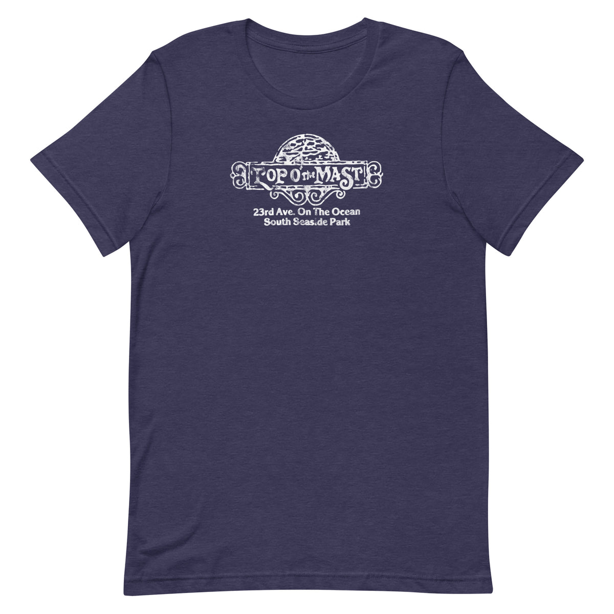 Top O' The Mast - SEASIDE PARK - Unisex t-shirt Heather Midnight Navy