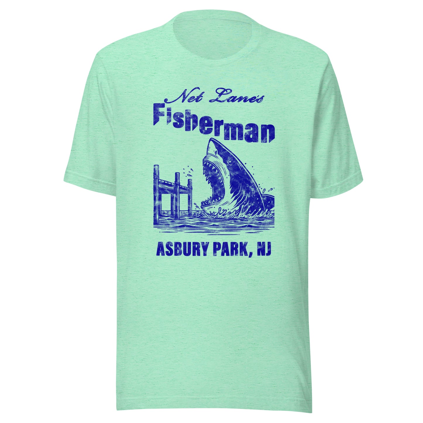 Net Lane's Fisherman - ASBURY PARK - Unisex t-shirt Heather Mint