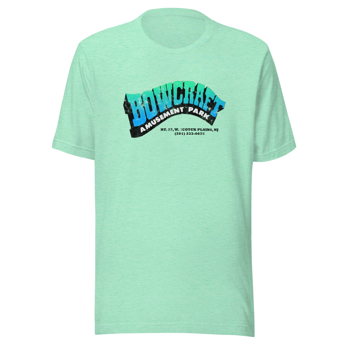 Bowcraft Amusement Park - SCOTCH PLAINS - Unisex t-shirt Heather Mint
