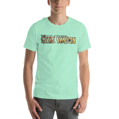 The Steak Wagon - WANAMASSA - Unisex t-shirt Heather Mint