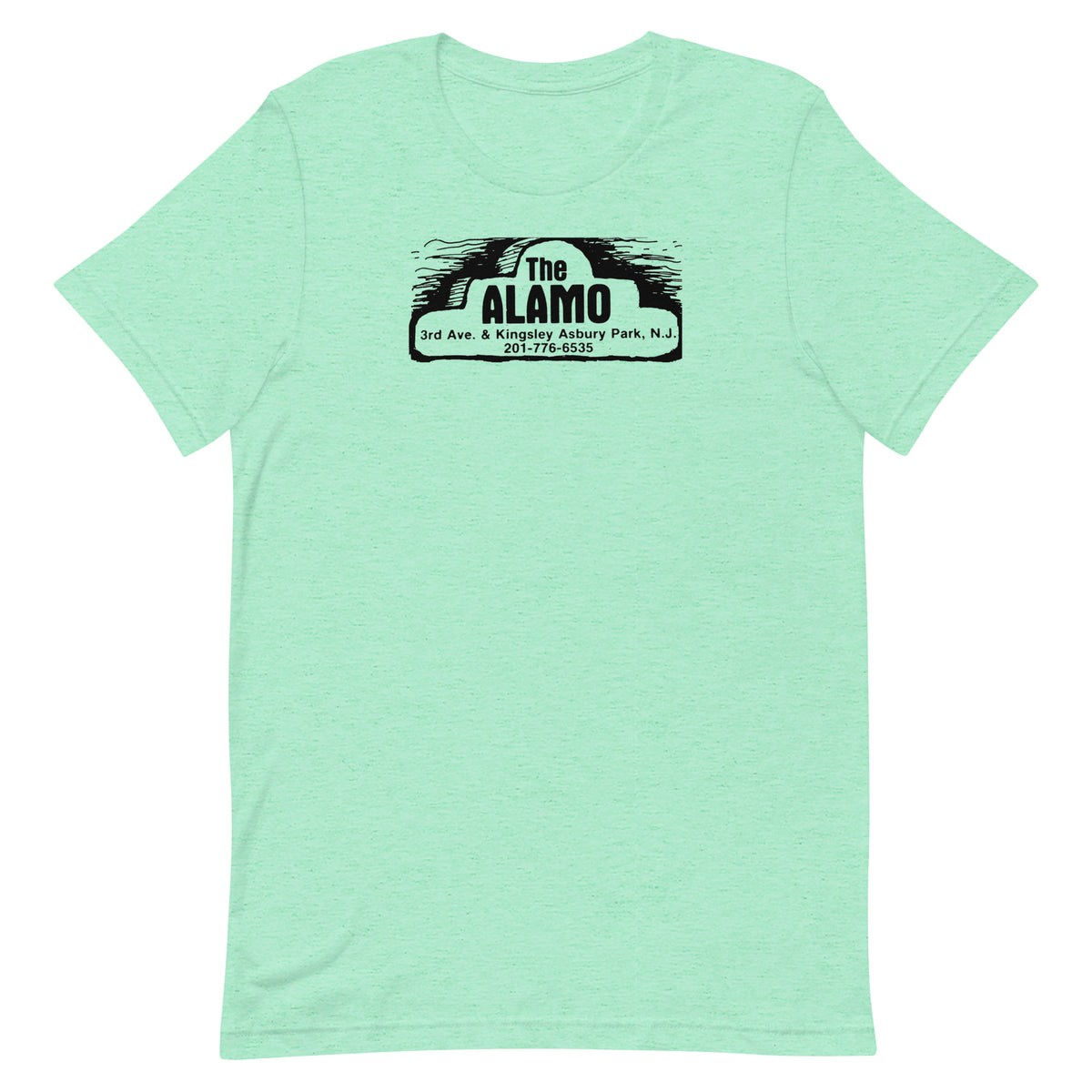 The Alamo - ASBURY PARK - Unisex t-shirt Heather Mint