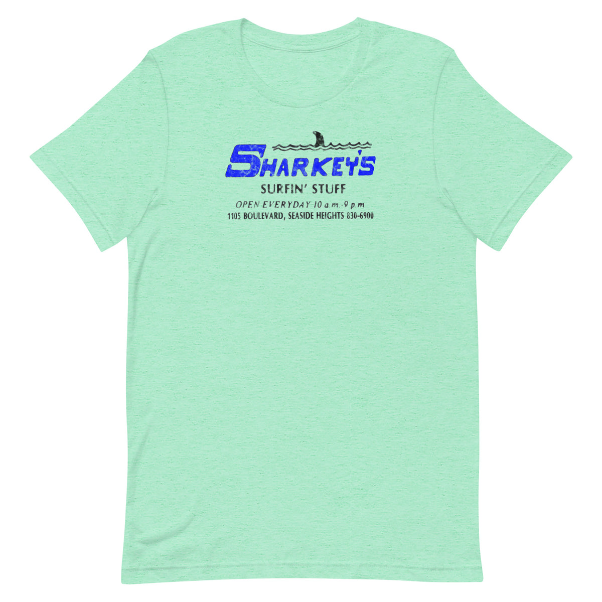 Sharkey's - SEASIDE HEIGHTS - Unisex t-shirt Heather Mint