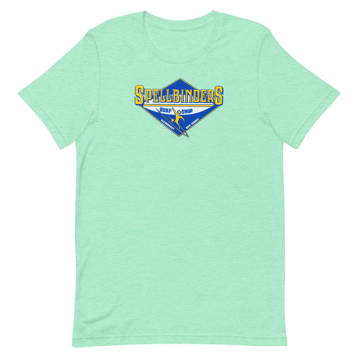 Spellbinder's Surf & Snow - ALLENHURST - Unisex t-shirt Heather Mint