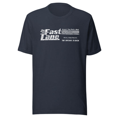 The Fast Lane (White Logo) - ASBURY PARK - Unisex t-shirt Heather Navy