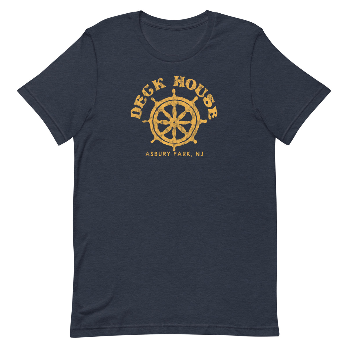 Deck House - ASBURY PARK - Unisex t-shirt Heather Navy