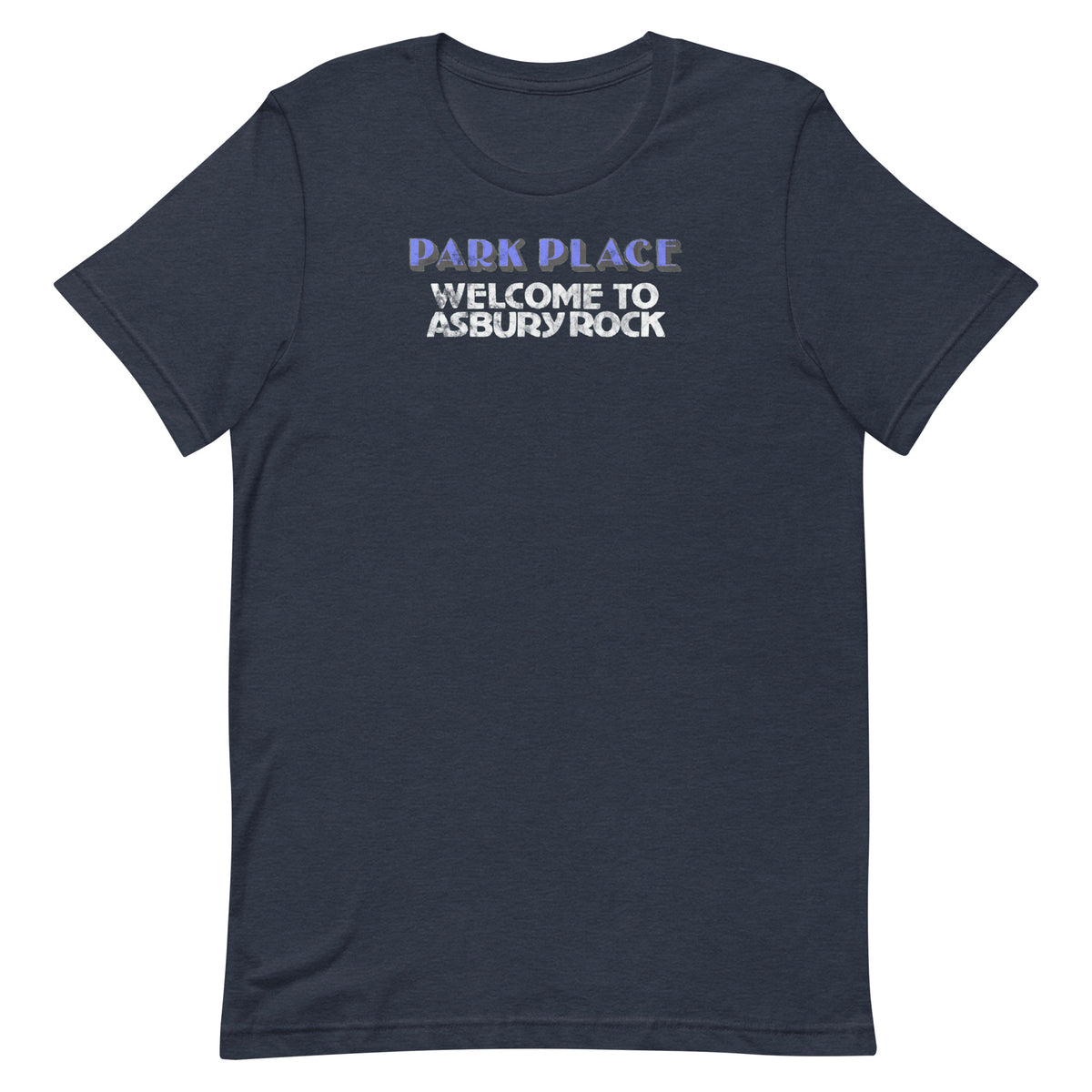 Park Place - ASBURY PARK - Unisex t-shirt Heather Navy