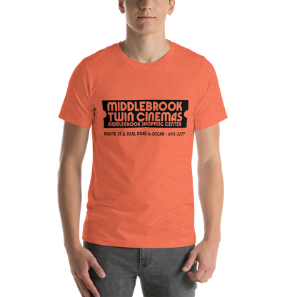 Middlebrook Twin Cinema - OCEAN - Unisex t-shirt Heather Orange