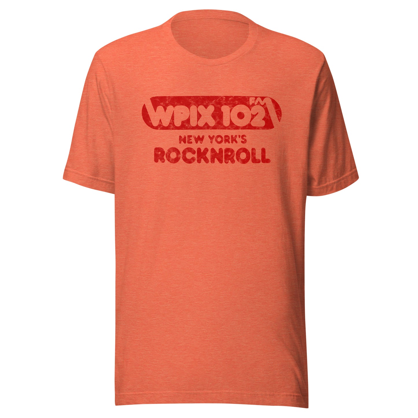 WPIX 102 FM - NEW YORK - Unisex t-shirt Heather Orange