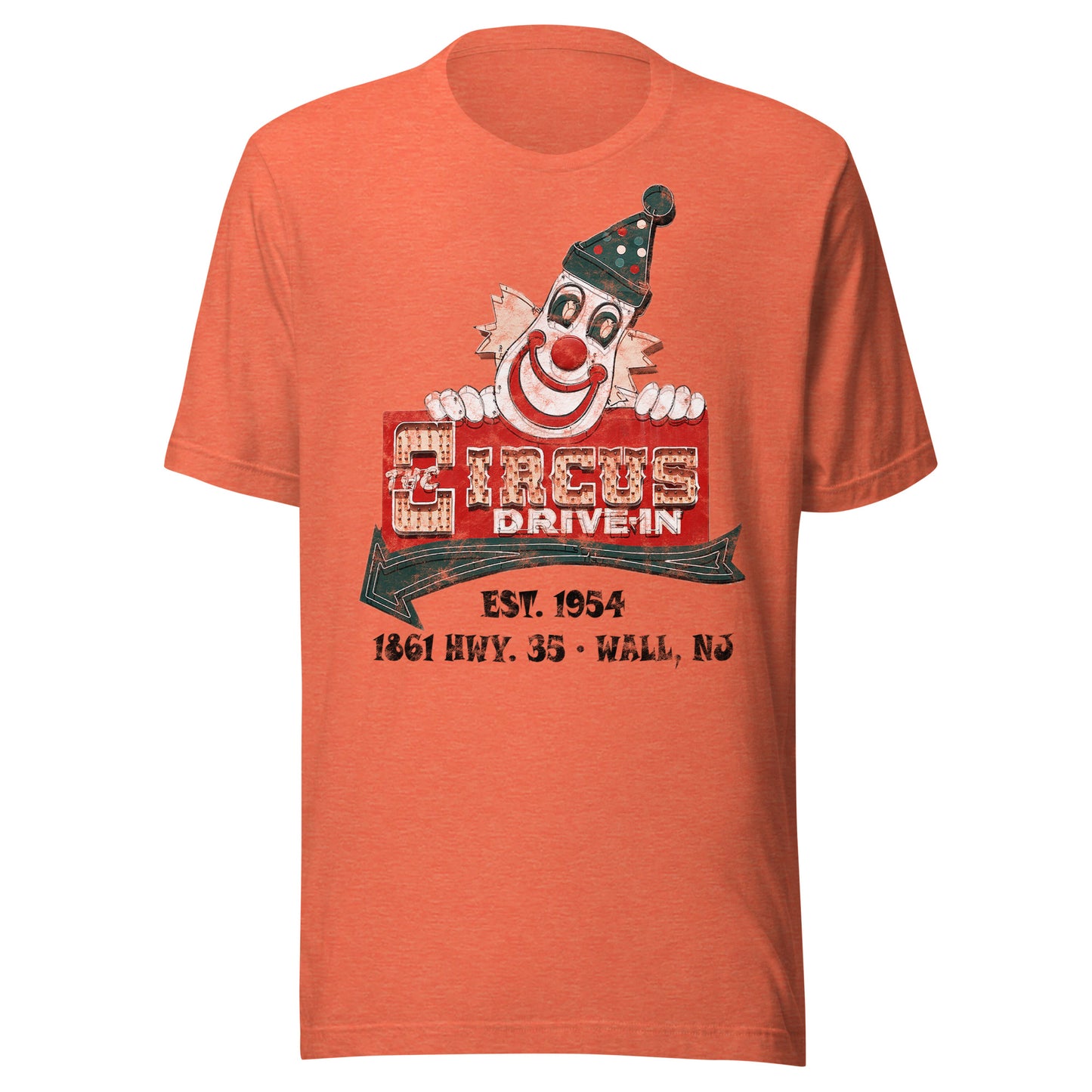 The Circus Drive-In - WALL - Short sleeve t-shirt Heather Orange