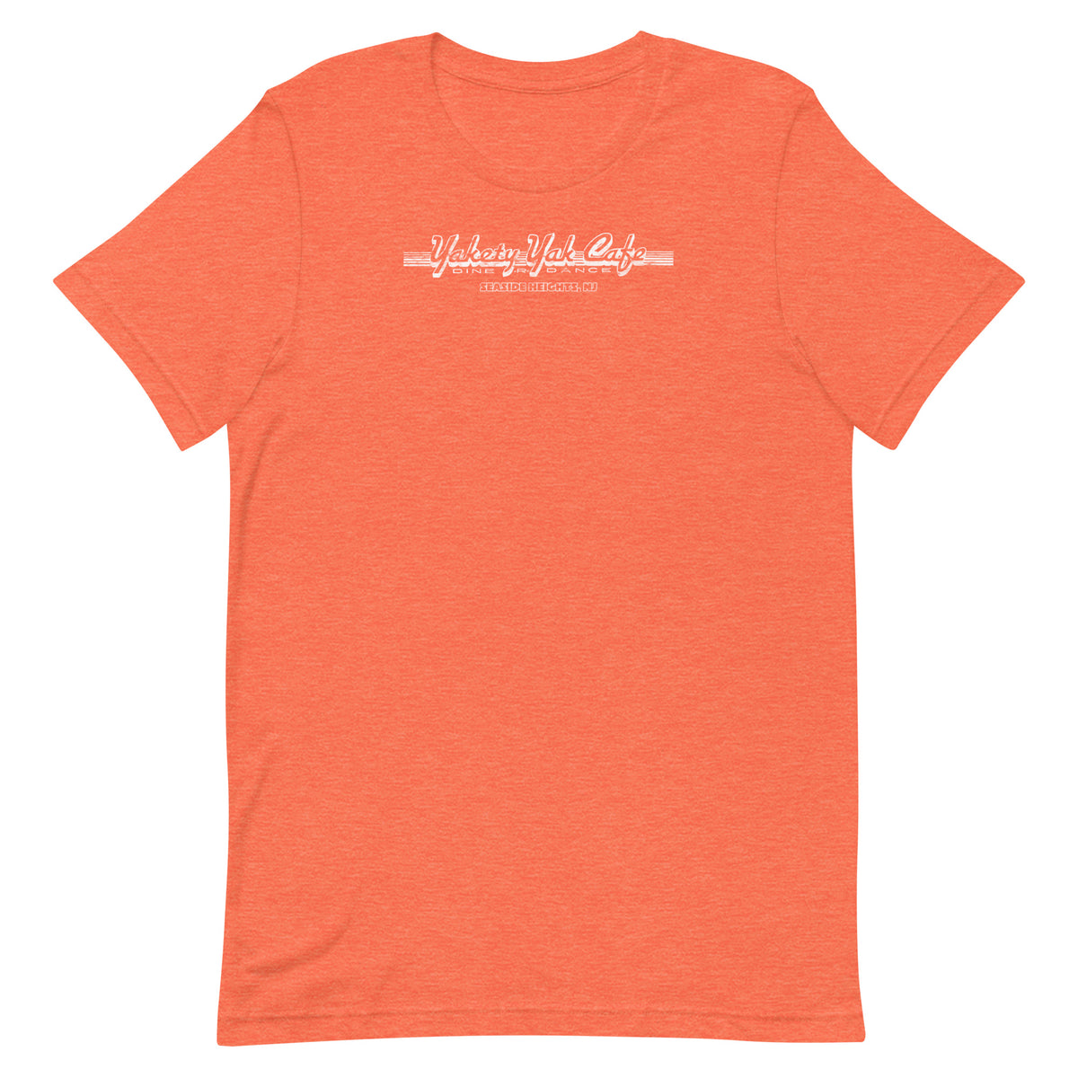 Yakety Yak Cafe - SEASIDE HEIGHTS - Unisex t-shirt Heather Orange