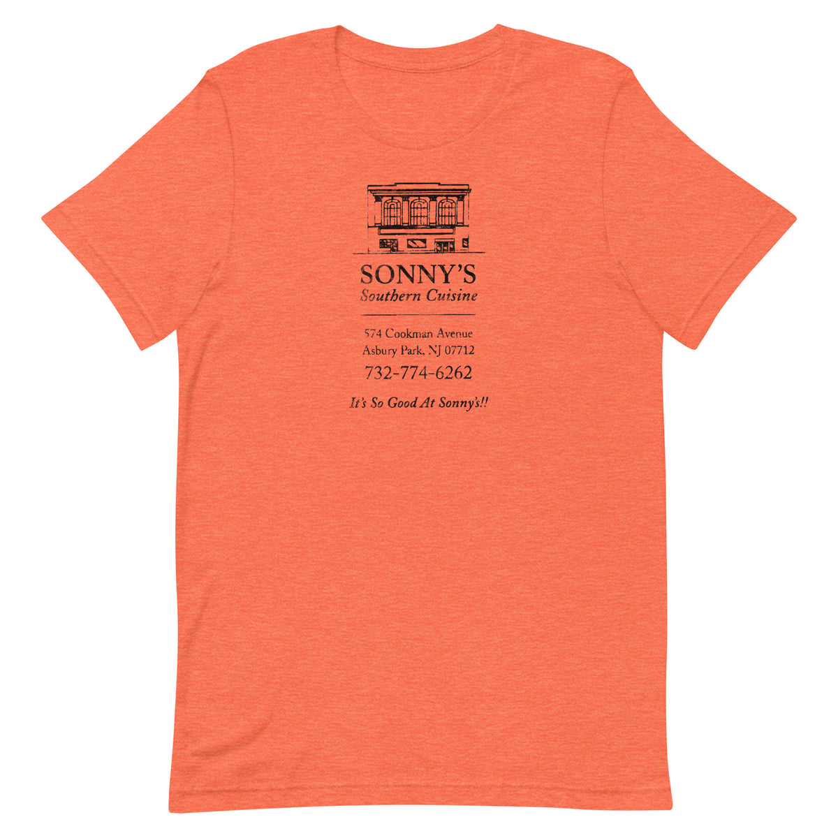 Sonny's Southern Cuisine - ASBURY PARK - Unisex t-shirt Heather Orange
