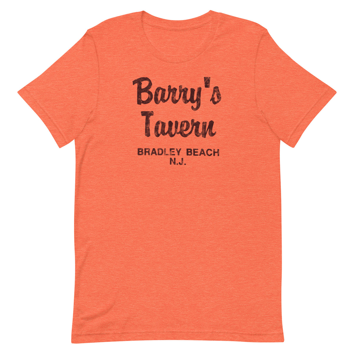 Barry's Tavern - BRADLEY BEACH - Unisex t-shirt Heather Orange