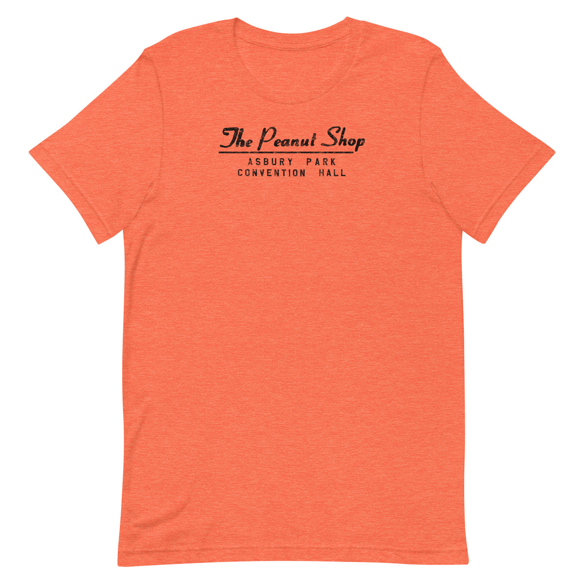 The Peanut Shop - ASBURY PARK - Unisex t-shirt Heather Orange