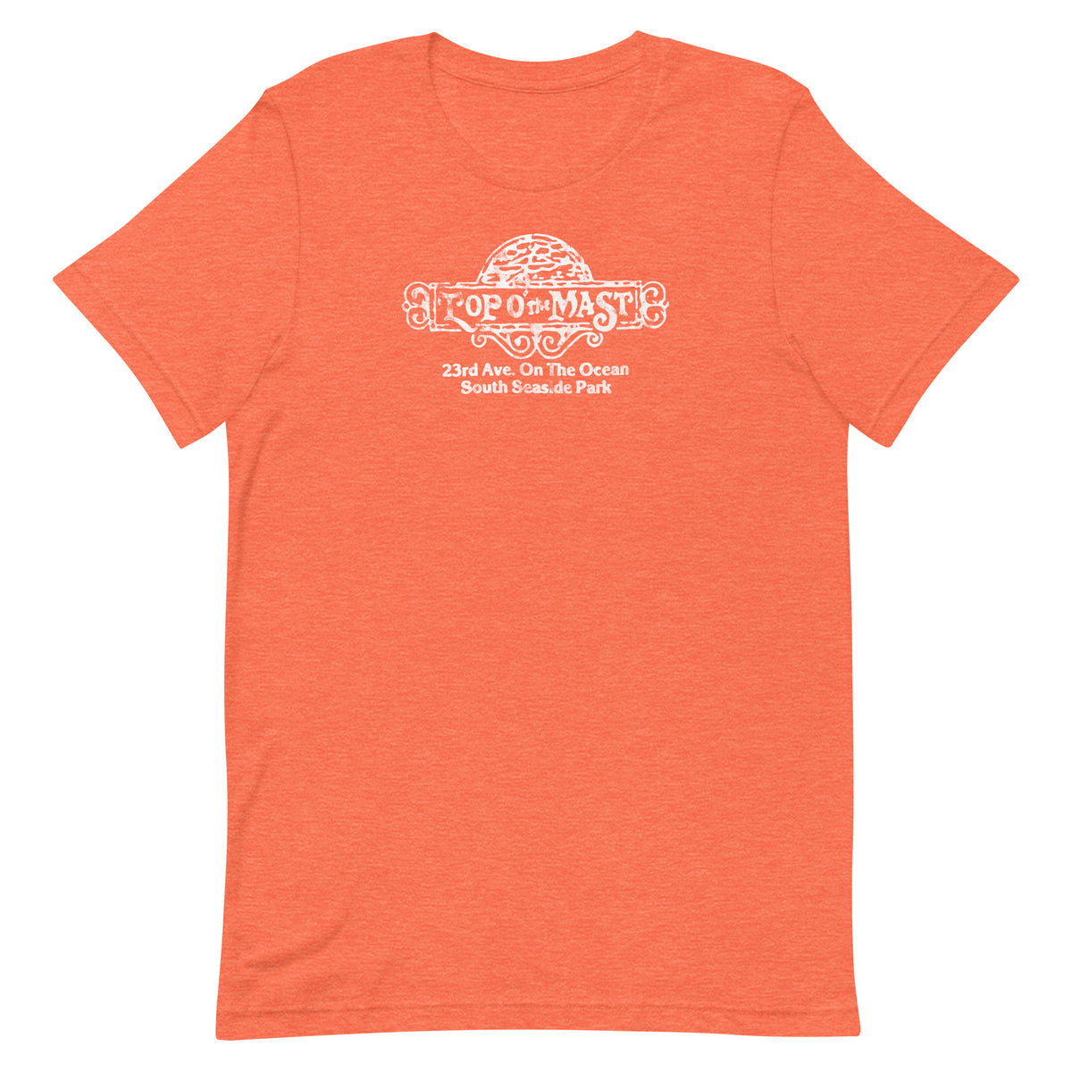 Top O' The Mast - SEASIDE PARK - Unisex t-shirt Heather Orange