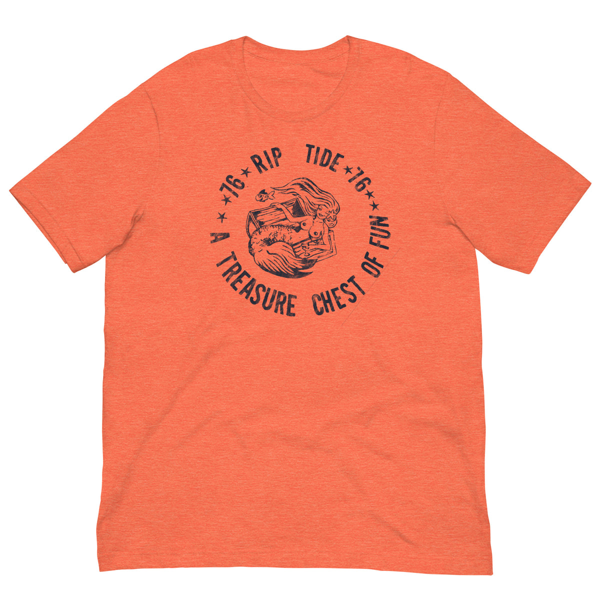 Frank's Rip-Tide Bar - POINT PLEASANT BEACH - Unisex t-shirt Heather Orange